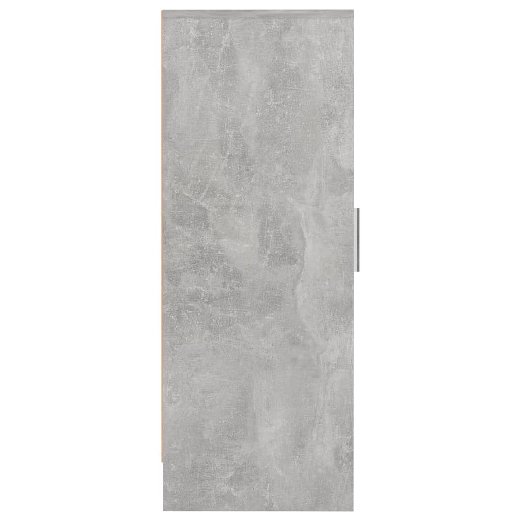Scarpiera Grigio Cemento 32x35x92 cm in Truciolato - homemem39