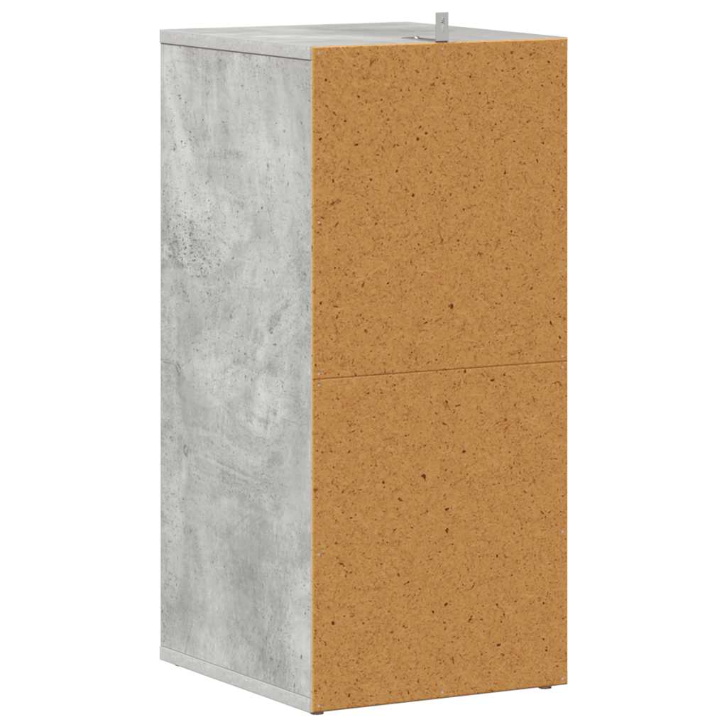 Scarpiere 2 pz Grigio Cemento 31,5x35x70 cm in Truciolato - homemem39