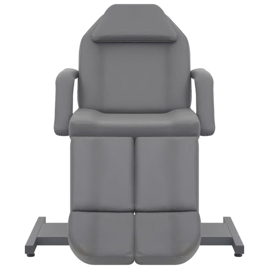 Poltrona da Estetista in Similpelle Grigia 180x62x78 cm - homemem39