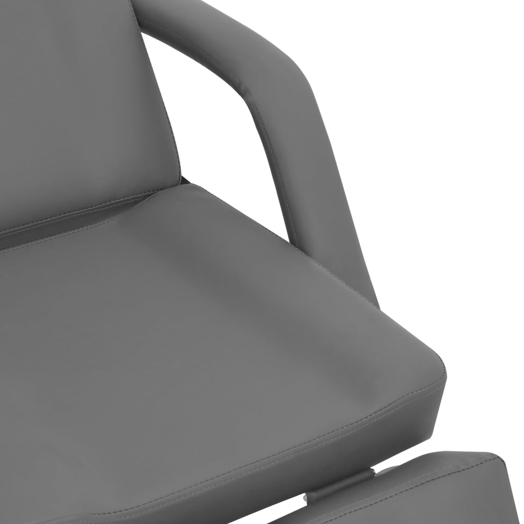 Poltrona da Estetista in Similpelle Grigia 180x62x78 cm | homemem39