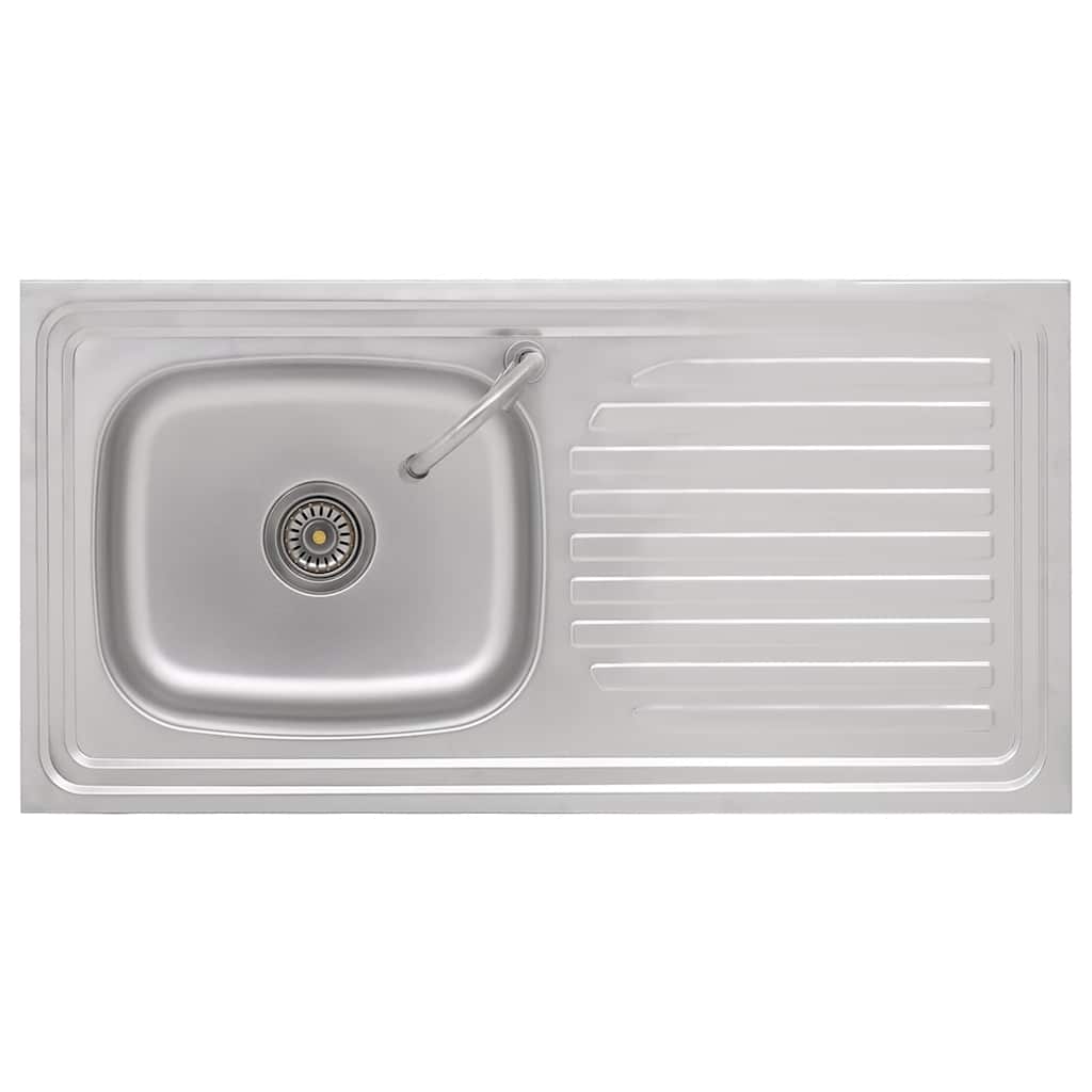 Lavello da Campeggio Vasca Singola con Rubinetto Acciaio Inox | homemem39