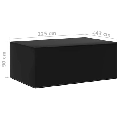 Coperture Arredi Giardino 2 pz 7 Occhielli 225x143x90 cm | homemem39