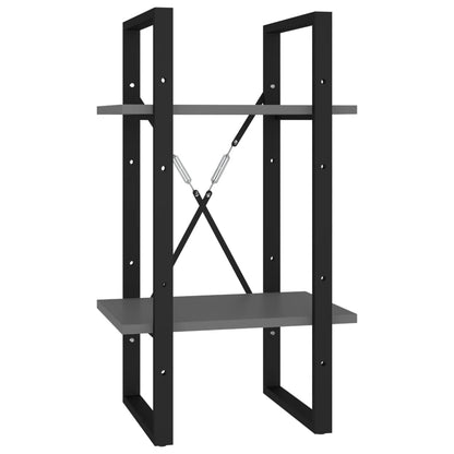 Libreria a 5 Ripiani Grigia 40x30x175 cm in Legno Multistrato