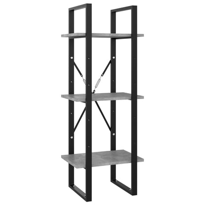 Libreria a 5 Ripiani Grigio Cemento 40x30x175 cm in Multistrato | homemem39