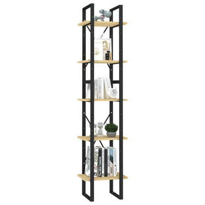 Libreria a 5 Ripiani Marrone 40x30x175 cm in Legno di Pino | homemem39