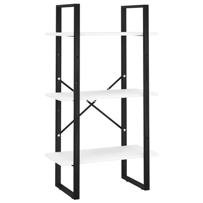 Libreria a 5 Ripiani Bianca 60x30x175 cm in Legno Multistrato | homemem39