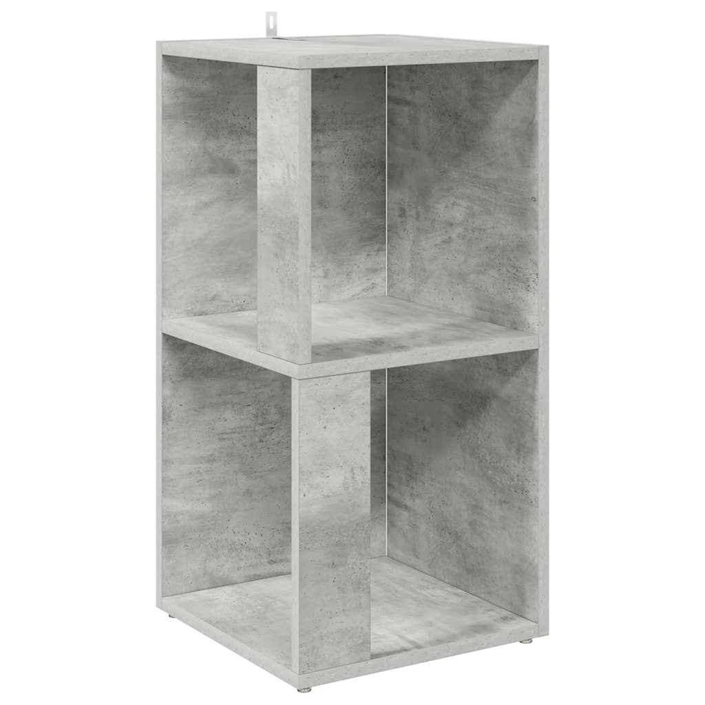 Armadio Angolare Grigio Cemento 33x33x67 cm in Truciolato