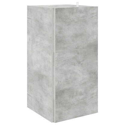 Armadio Angolare Grigio Cemento 33x33x67 cm in Truciolato