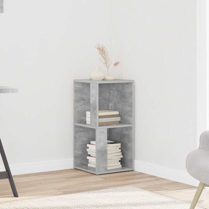 Armadio Angolare Grigio Cemento 33x33x67 cm in Truciolato
