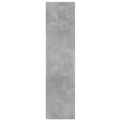 Armadio Angolare Grigio Cemento 33x33x132 cm in Truciolato