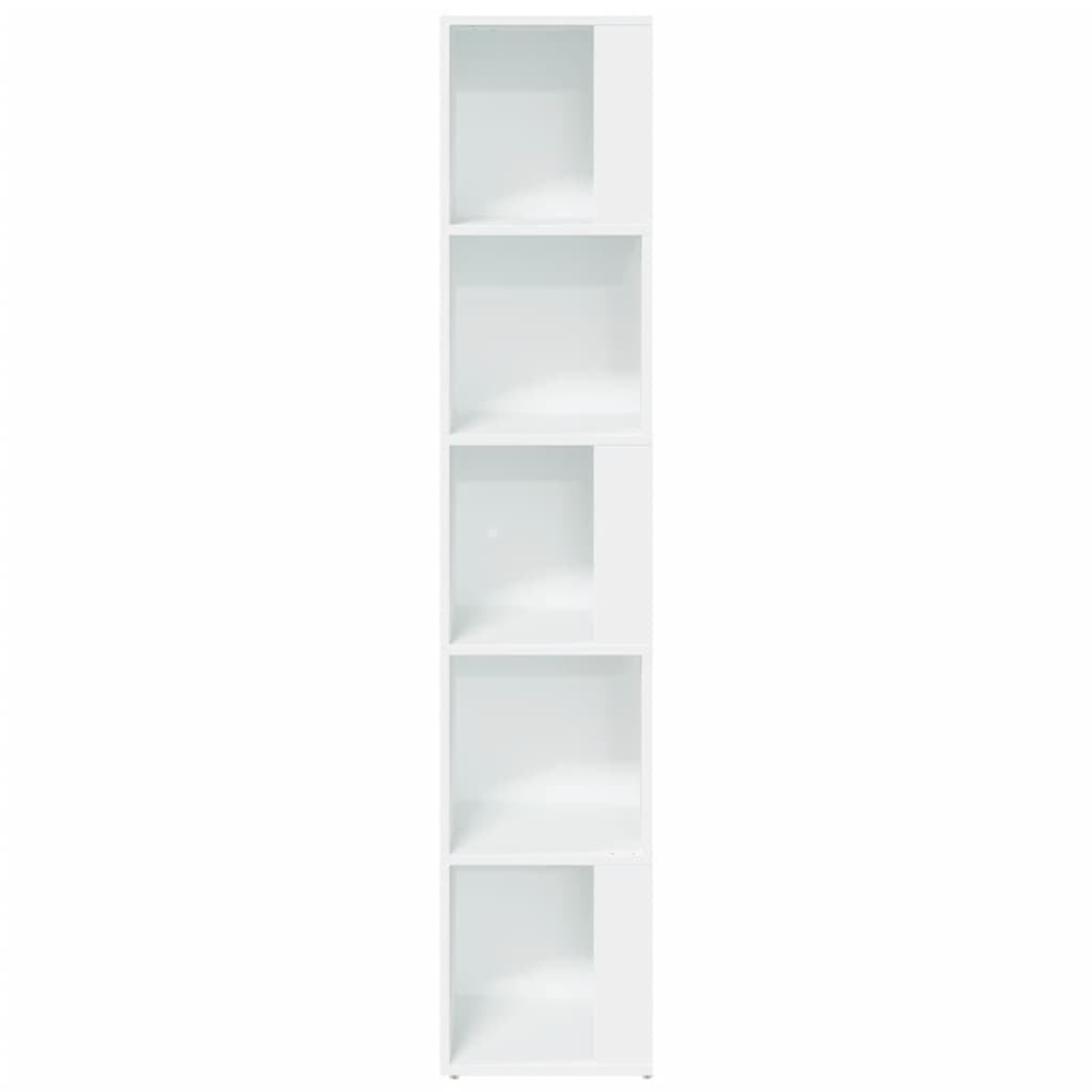 Armadio Angolare Bianco 33x33x164,5 cm in Truciolato