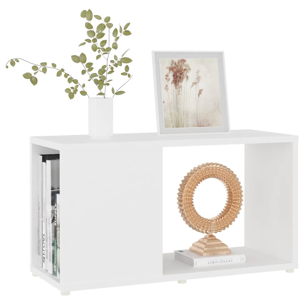 Mobile Porta TV Bianco 60x24x32 cm in Legno Multistrato | homemem39