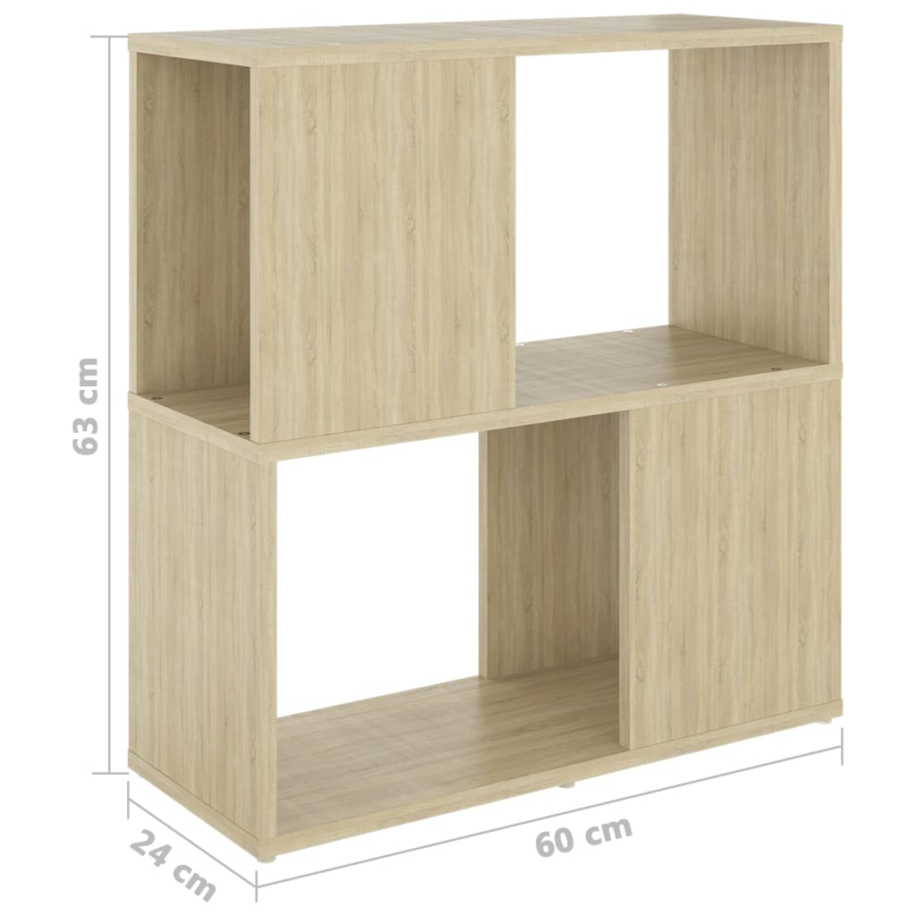 Libreria Rovere Sonoma 60x24x63 cm in Truciolato | homemem39