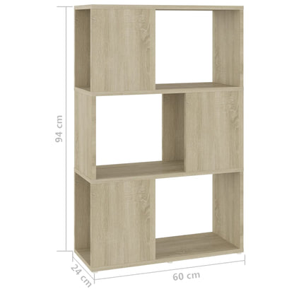 Libreria/Divisorio Rovere Sonoma 60x24x94 cm in Truciolato | homemem39