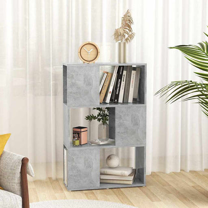 Libreria/Divisorio Grigio Cemento 60x24x94 cm in Truciolato