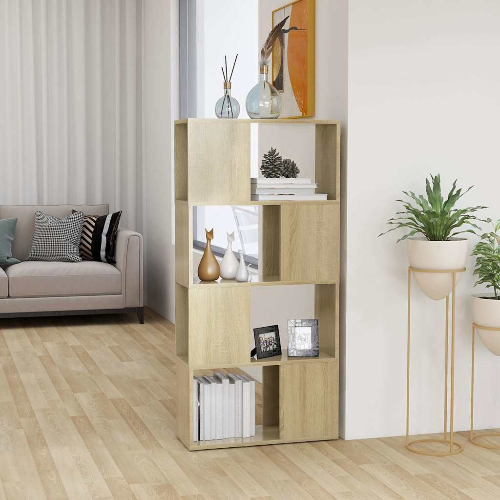Libreria/Divisorio Rovere Sonoma 60x24x124,5 cm in Truciolato