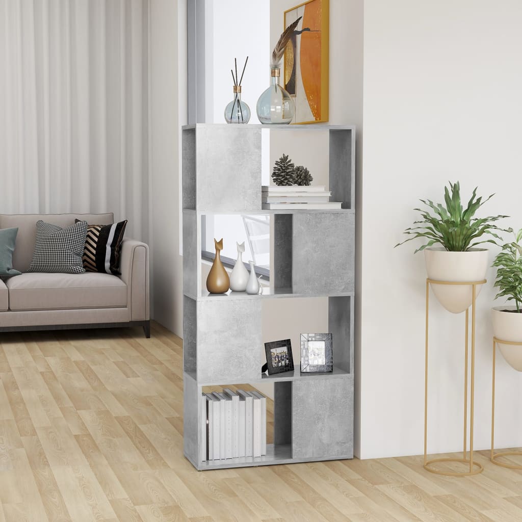 Libreria/Divisorio Grigio Cemento 60x24x124,5 cm | homemem39