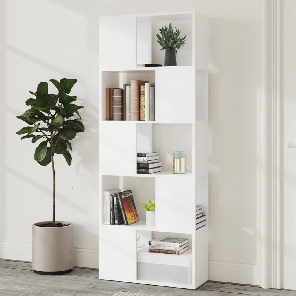 Libreria/Divisorio Bianco 60x24x155 cm in Truciolato | homemem39