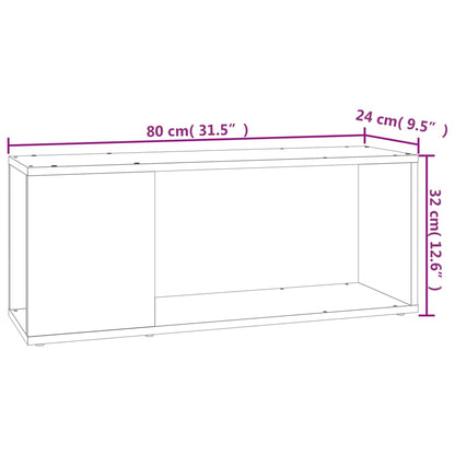 Mobile TV Grigio Cemento 80x24x32 cm in Truciolato | homemem39