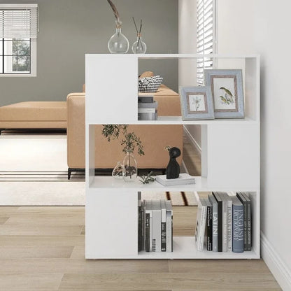 Libreria/Divisorio Bianco 80x24x94 cm in Legno Multistrato | homemem39
