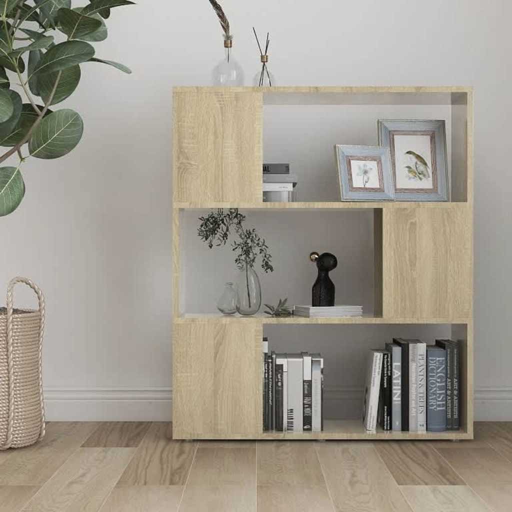 Libreria/Divisorio Rovere Sonoma 80x24x94 cm in Truciolato