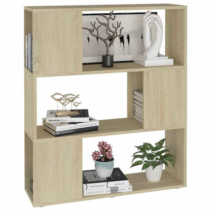 Libreria/Divisorio Rovere Sonoma 80x24x94 cm in Truciolato