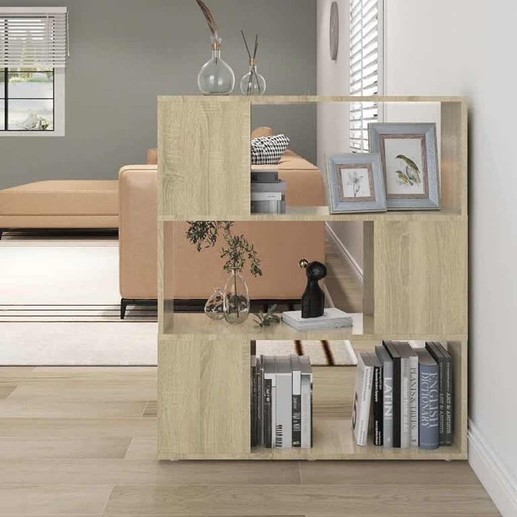 Libreria/Divisorio Rovere Sonoma 80x24x94 cm in Truciolato