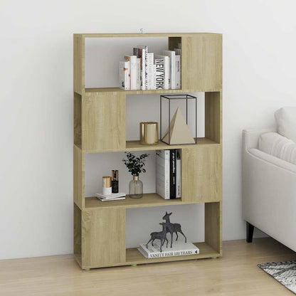 Libreria/Divisorio Rovere Sonoma 80x24x124,5 cm in Truciolato