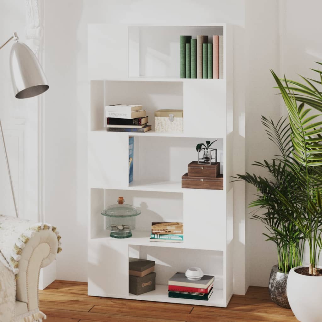 Libreria/Divisorio Bianco 80x24x155 cm in Truciolato | homemem39