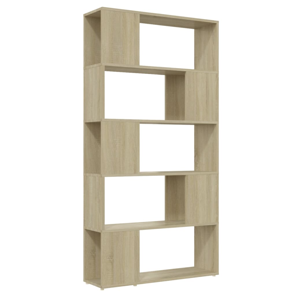 Libreria Divisorio Rovere Sonoma 80x24x155 cm in Truciolato | homemem39