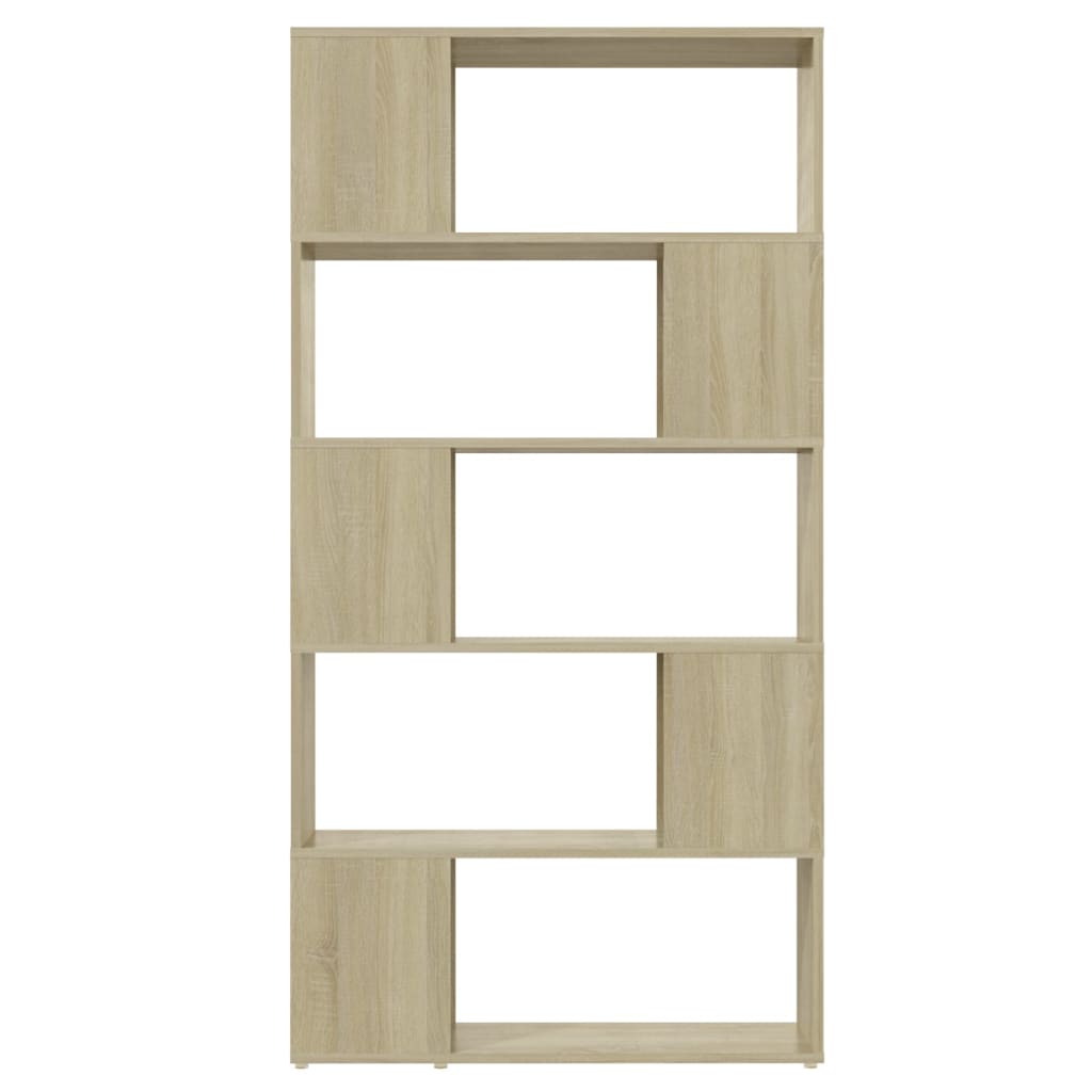 Libreria Divisorio Rovere Sonoma 80x24x155 cm in Truciolato | homemem39