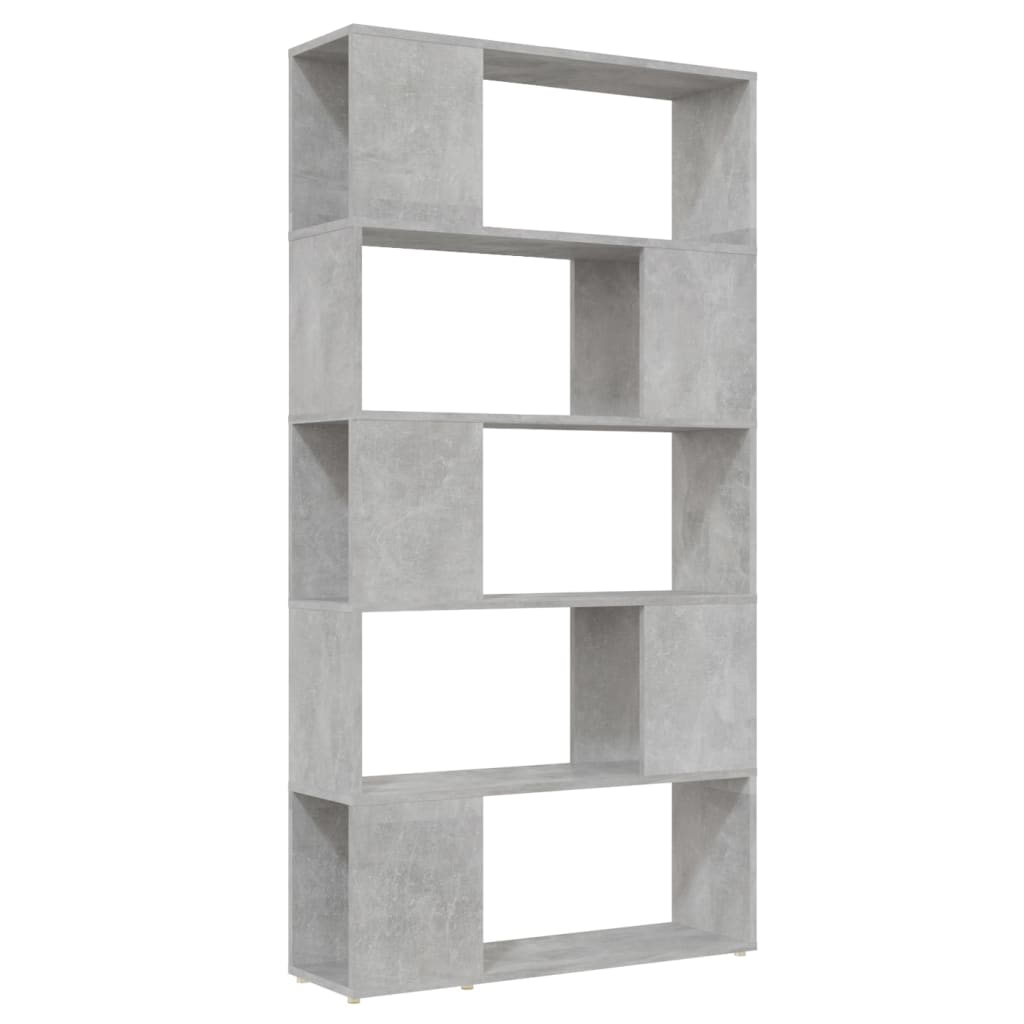 Libreria/Divisorio Grigio Cemento 80x24x155 cm in Truciolato | homemem39