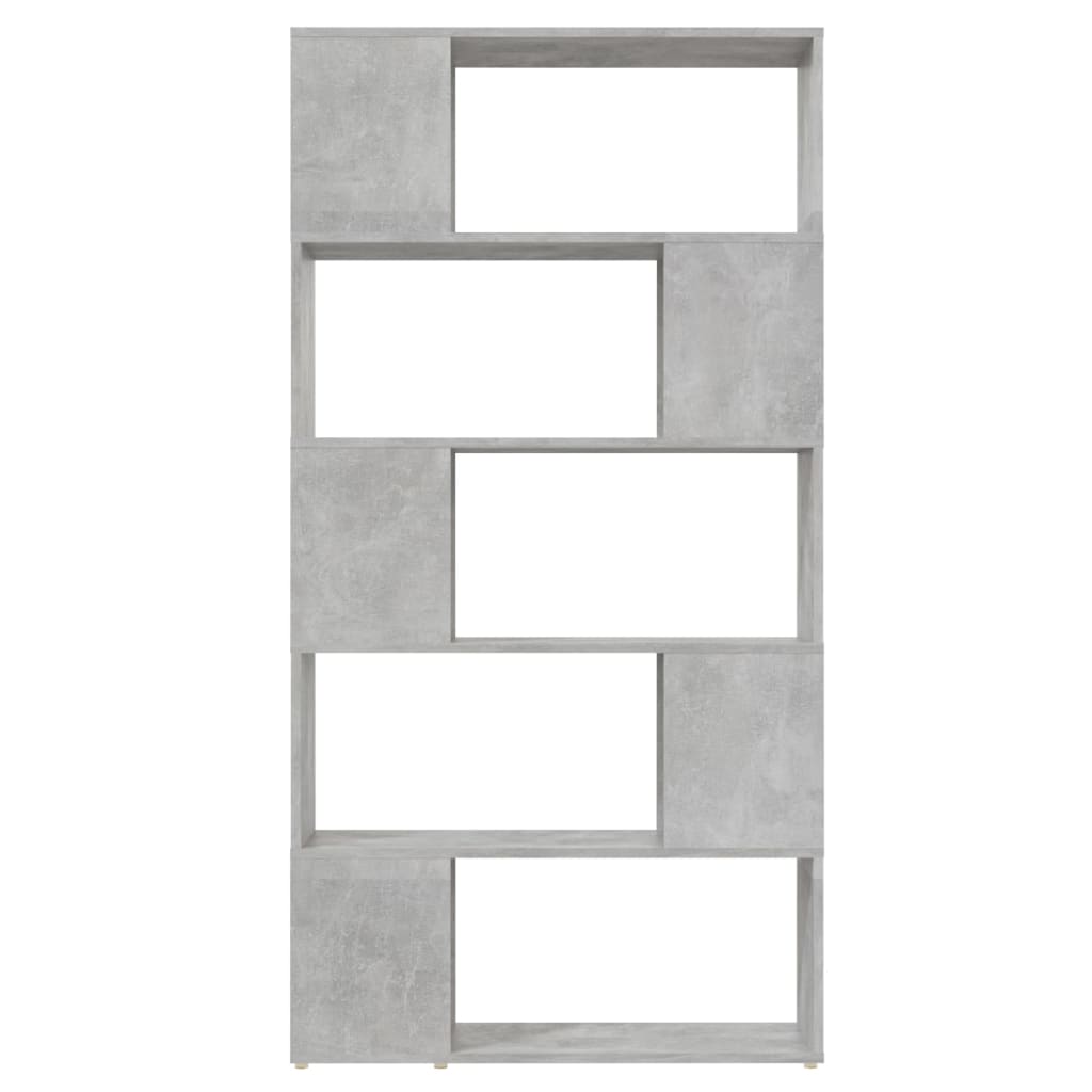 Libreria/Divisorio Grigio Cemento 80x24x155 cm in Truciolato | homemem39