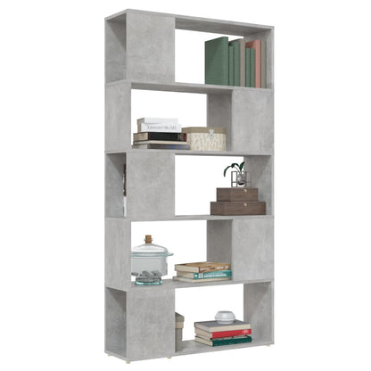 Libreria/Divisorio Grigio Cemento 80x24x155 cm in Truciolato | homemem39