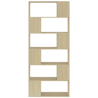 Libreria/Divisorio Rovere Sonoma 80x24x186 cm in Truciolato | homemem39