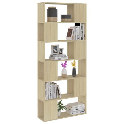 Libreria/Divisorio Rovere Sonoma 80x24x186 cm in Truciolato | homemem39