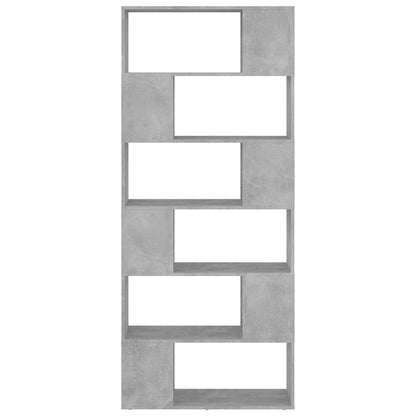 Libreria/Divisorio Grigio Cemento 80x24x186 cm in Truciolato | homemem39