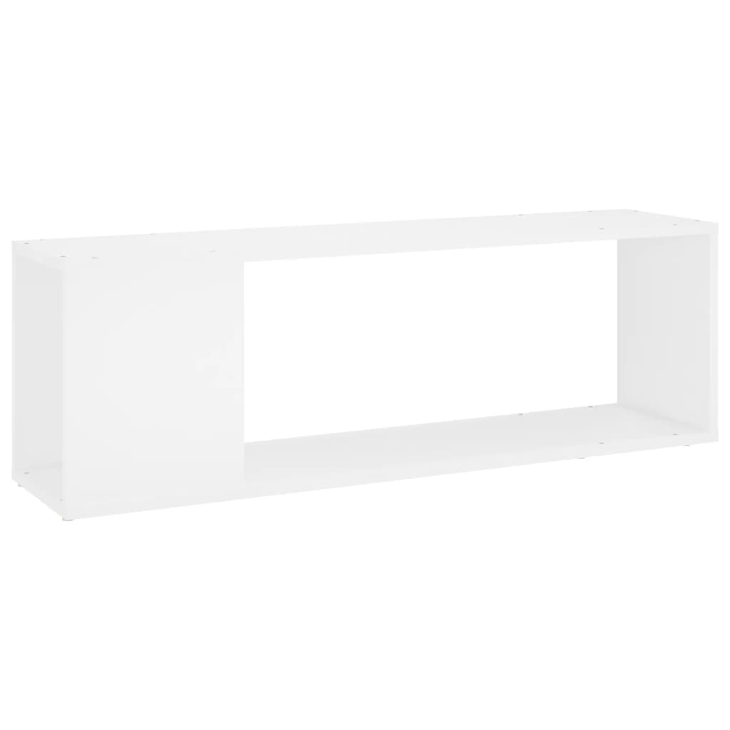 Mobile Porta TV Bianco 100x24x32 cm in Legno Multistrato | homemem39
