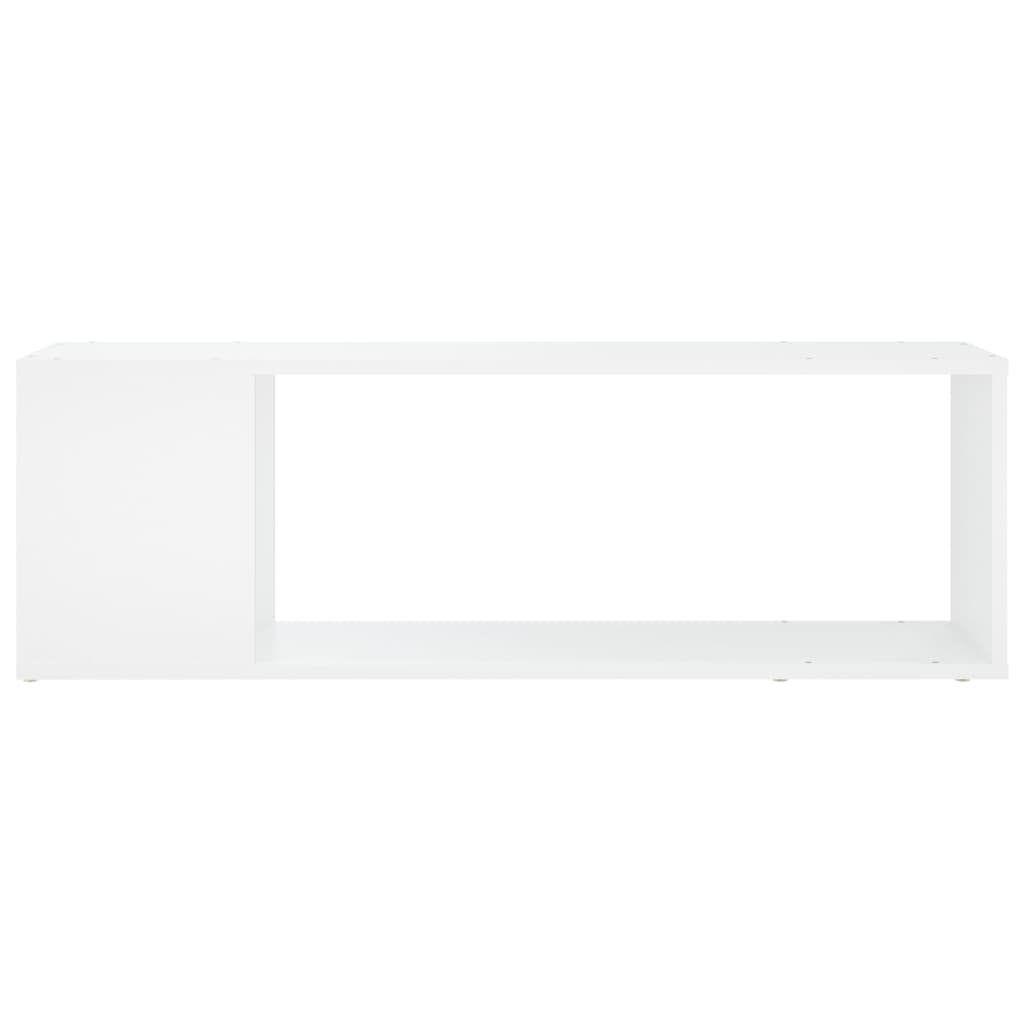 Mobile Porta TV Bianco 100x24x32 cm in Legno Multistrato | homemem39
