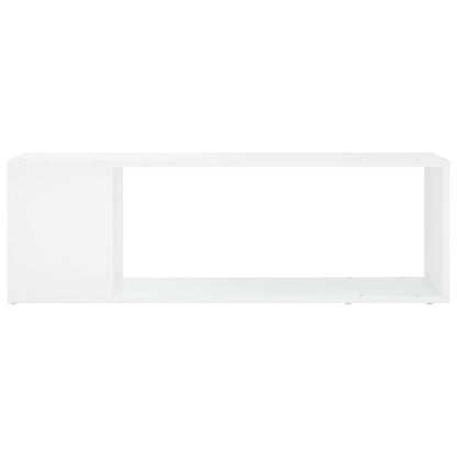 Mobile Porta TV Bianco 100x24x32 cm in Legno Multistrato | homemem39