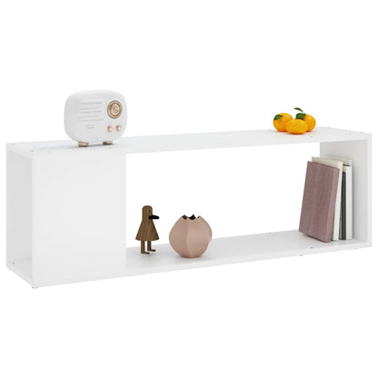 Mobile Porta TV Bianco 100x24x32 cm in Legno Multistrato | homemem39