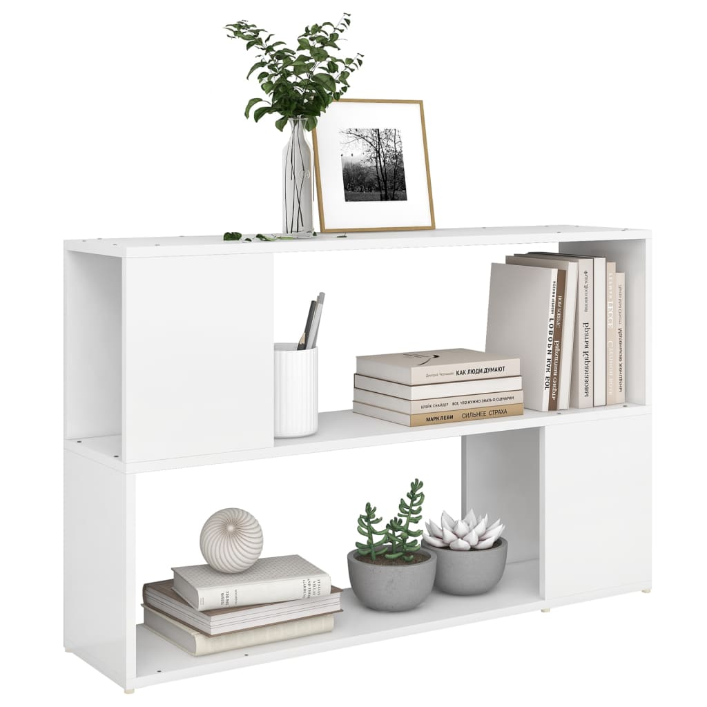 Libreria Bianca 100x24x63 cm in Legno Multistrato - homemem39