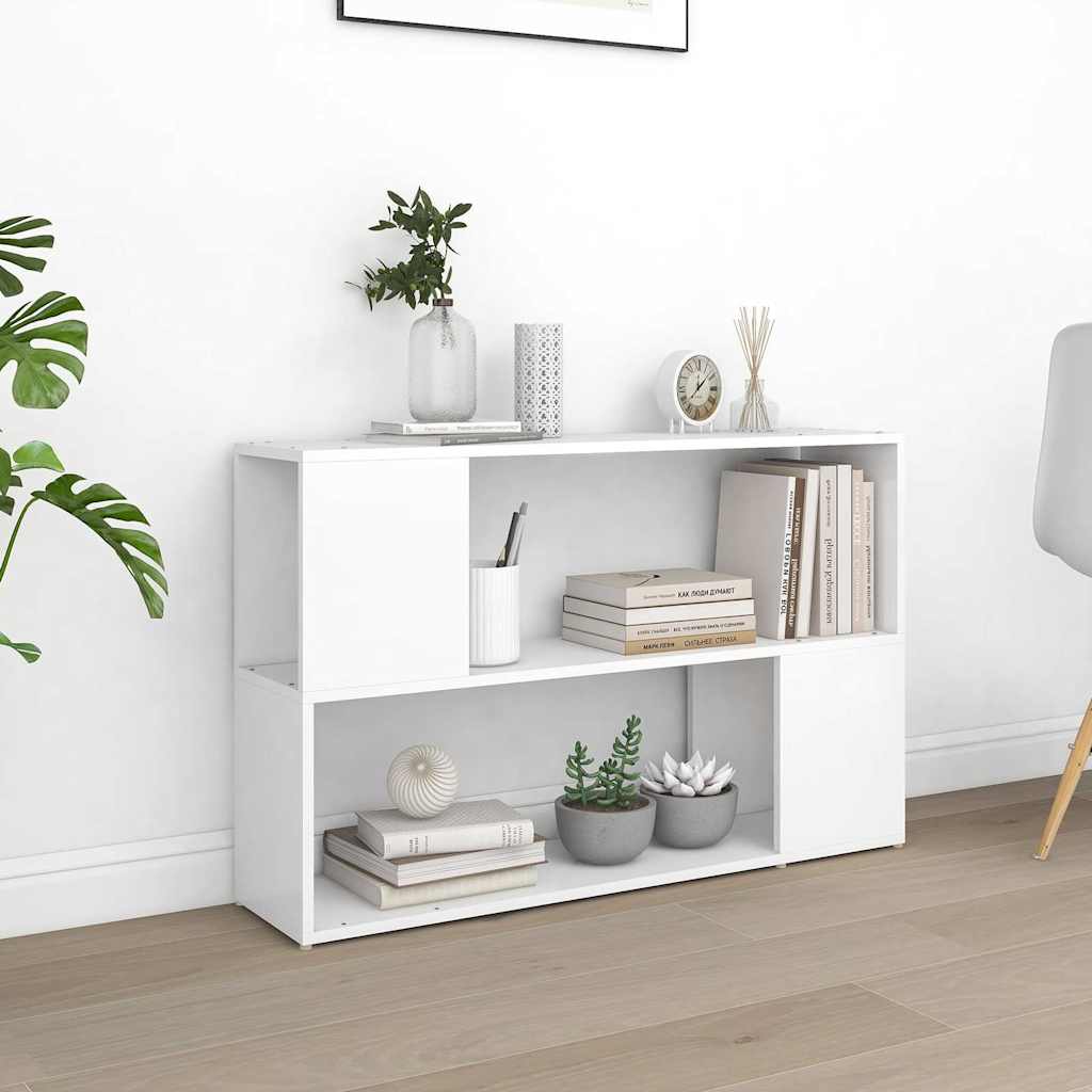Libreria Bianca 100x24x63 cm in Legno Multistrato