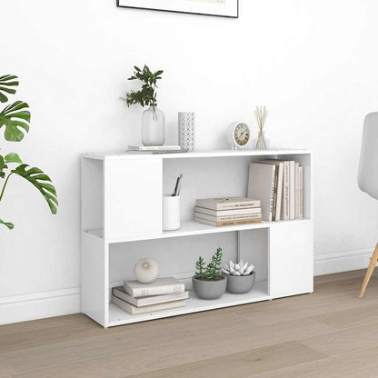 Libreria Bianca 100x24x63 cm in Legno Multistrato