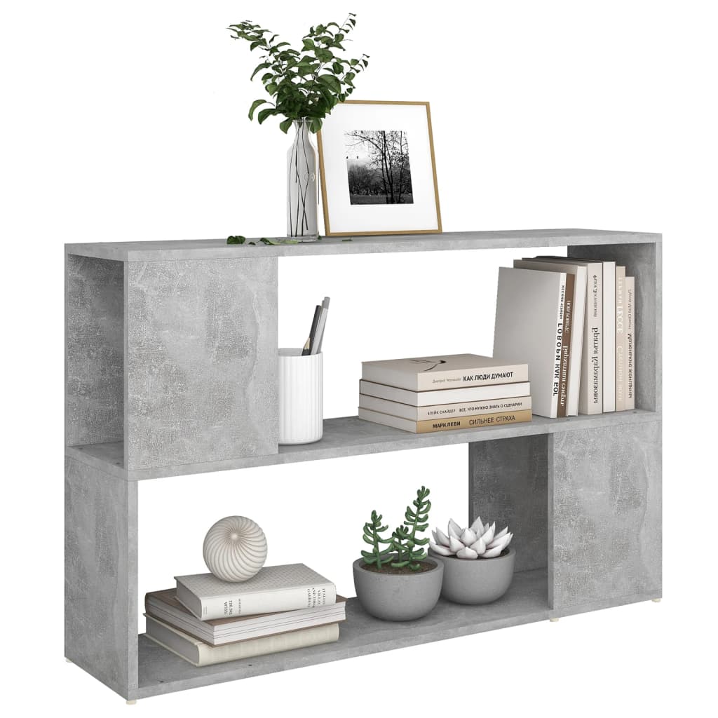 Libreria Grigio Cemento 100x24x63 cm in Truciolato | homemem39