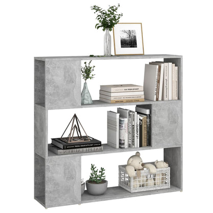 Libreria/Divisorio Grigio Cemento 100x24x94 cm