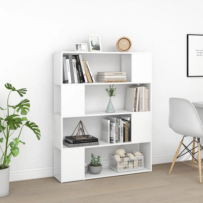 Libreria/Divisorio Bianco 100x24x124 cm | homemem39