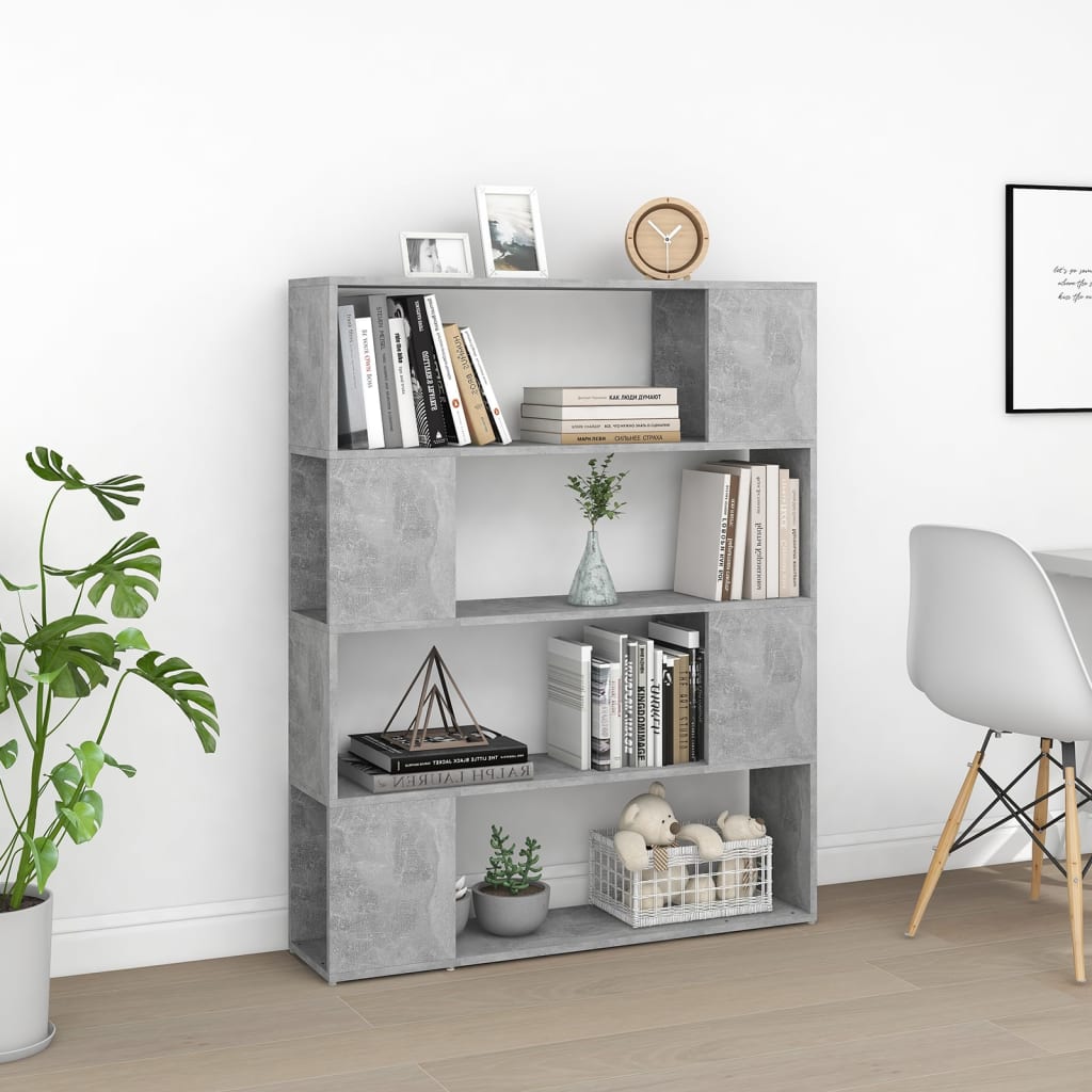 Libreria/Divisorio Grigio Cemento 100x24x124 cm | homemem39