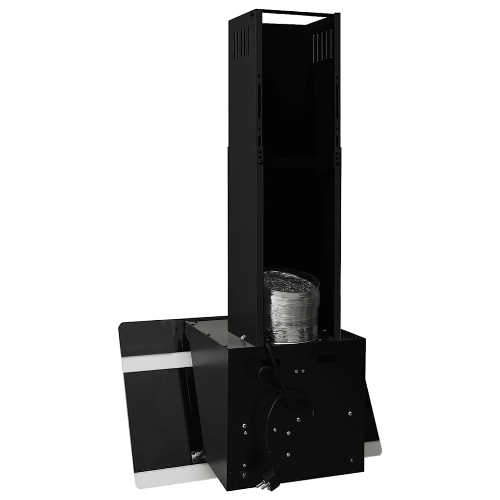 Cappa a Parete 60 cm in Acciaio e Vetro Temperato Nero - homemem39