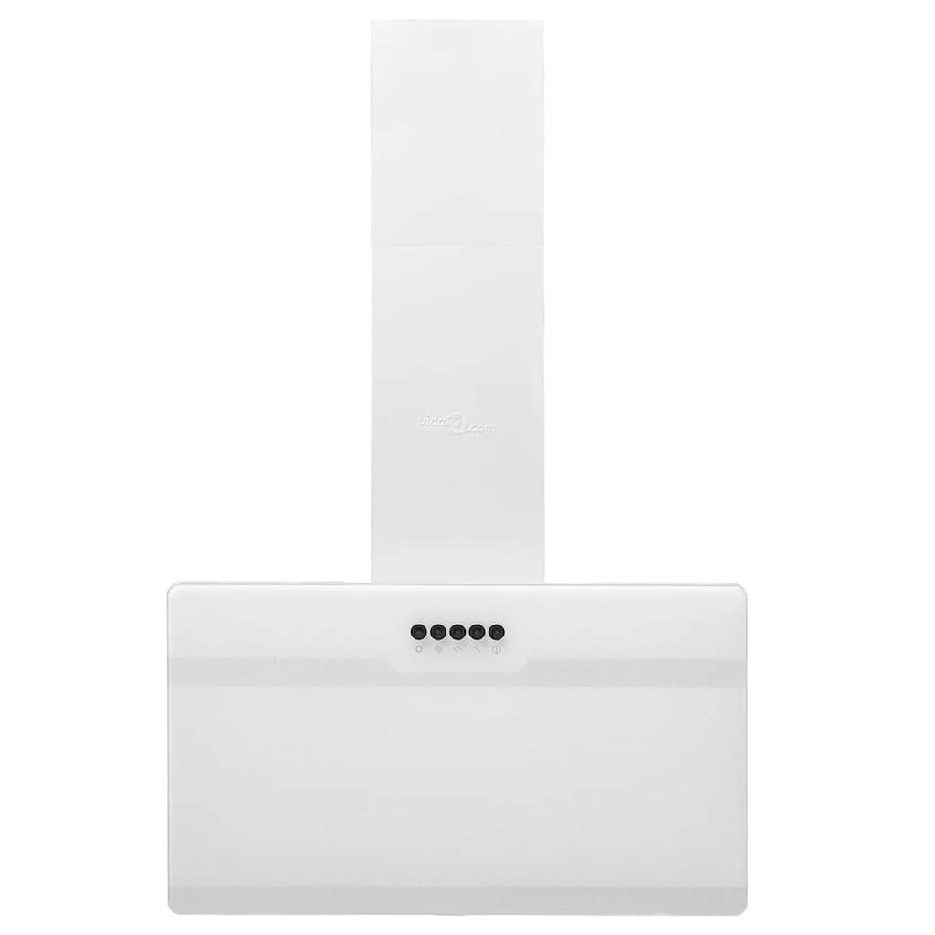 Cappa a Parete 60 cm in Acciaio e Vetro Temperato Bianco - homemem39